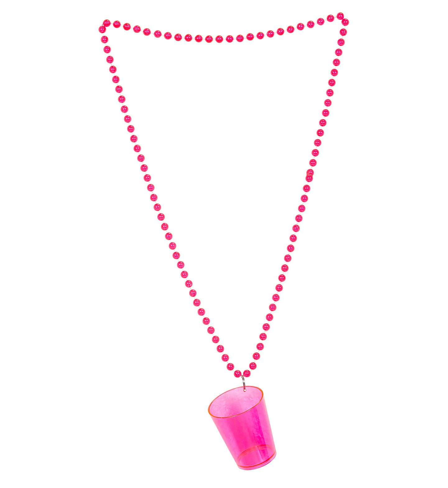 Funky Shot Glass Neon Rosa Mit Kette