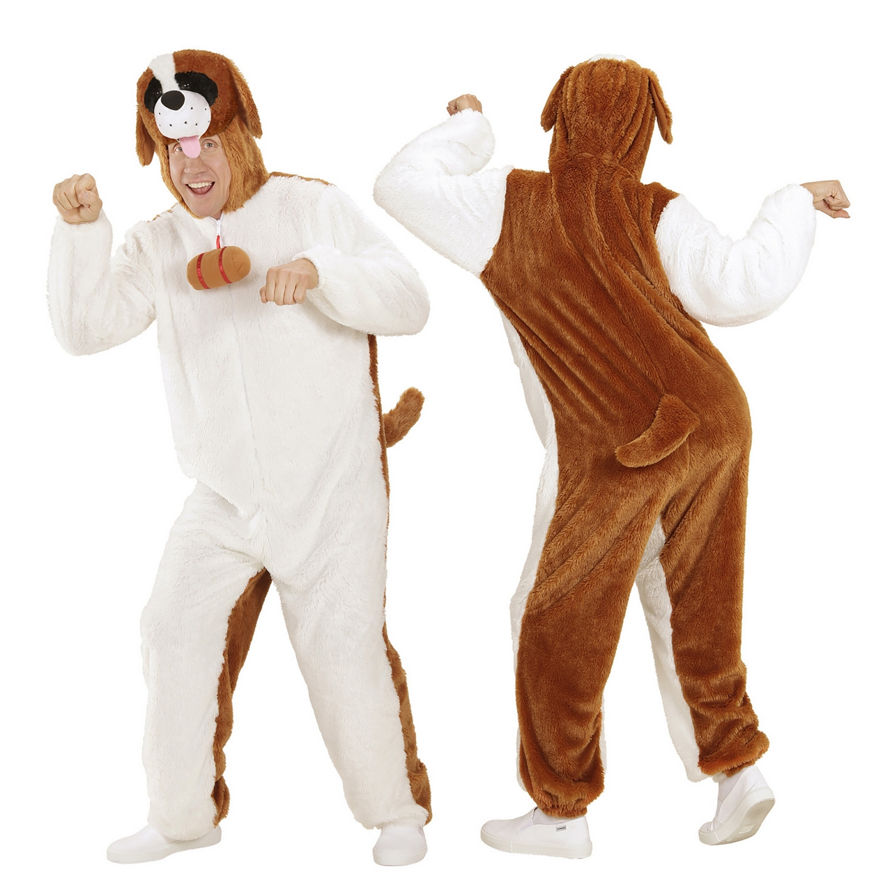 Tiere Onesie Plüsch St. Bernhard Unisex Kostüm