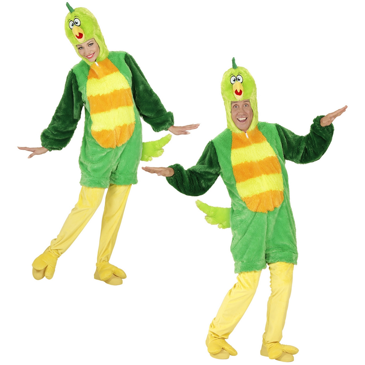 Fantasy Onesie Plush Green Bird Unisex Kostüm