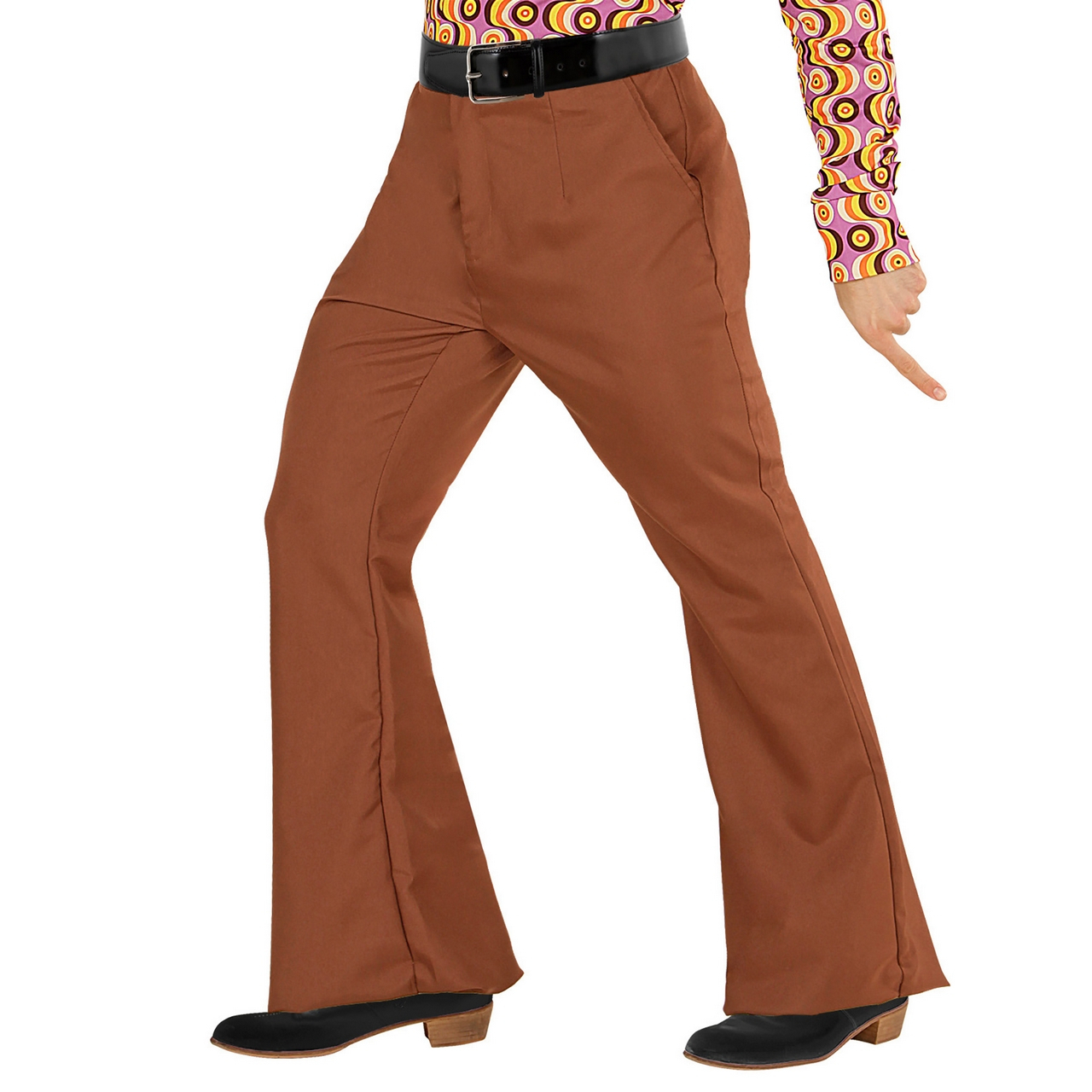 Groovy Gandalf 70er Männerhose, Braun Herren