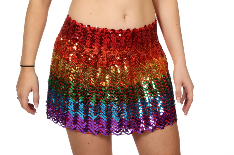 Rock -Pailletten Rainbow Discorama Damen