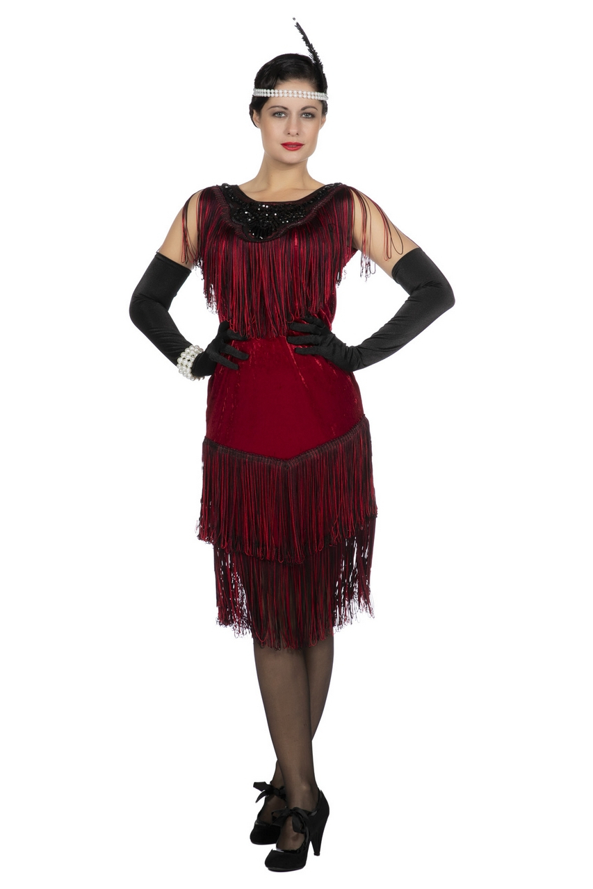 Tödliche Flapper Fabienne 20s 20s Damenkostüm