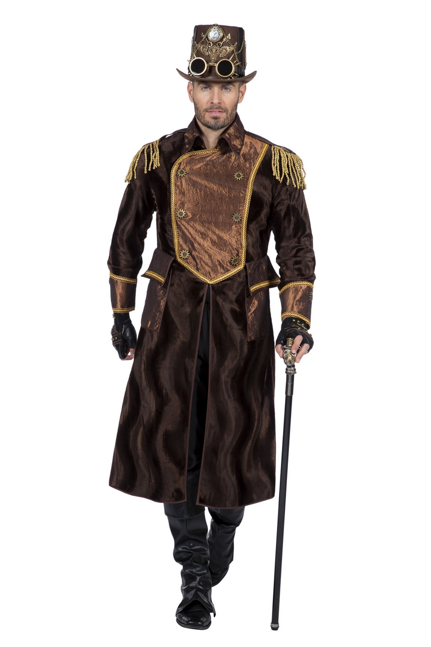 Steampunk Jacke Satin Shine Officer Herren