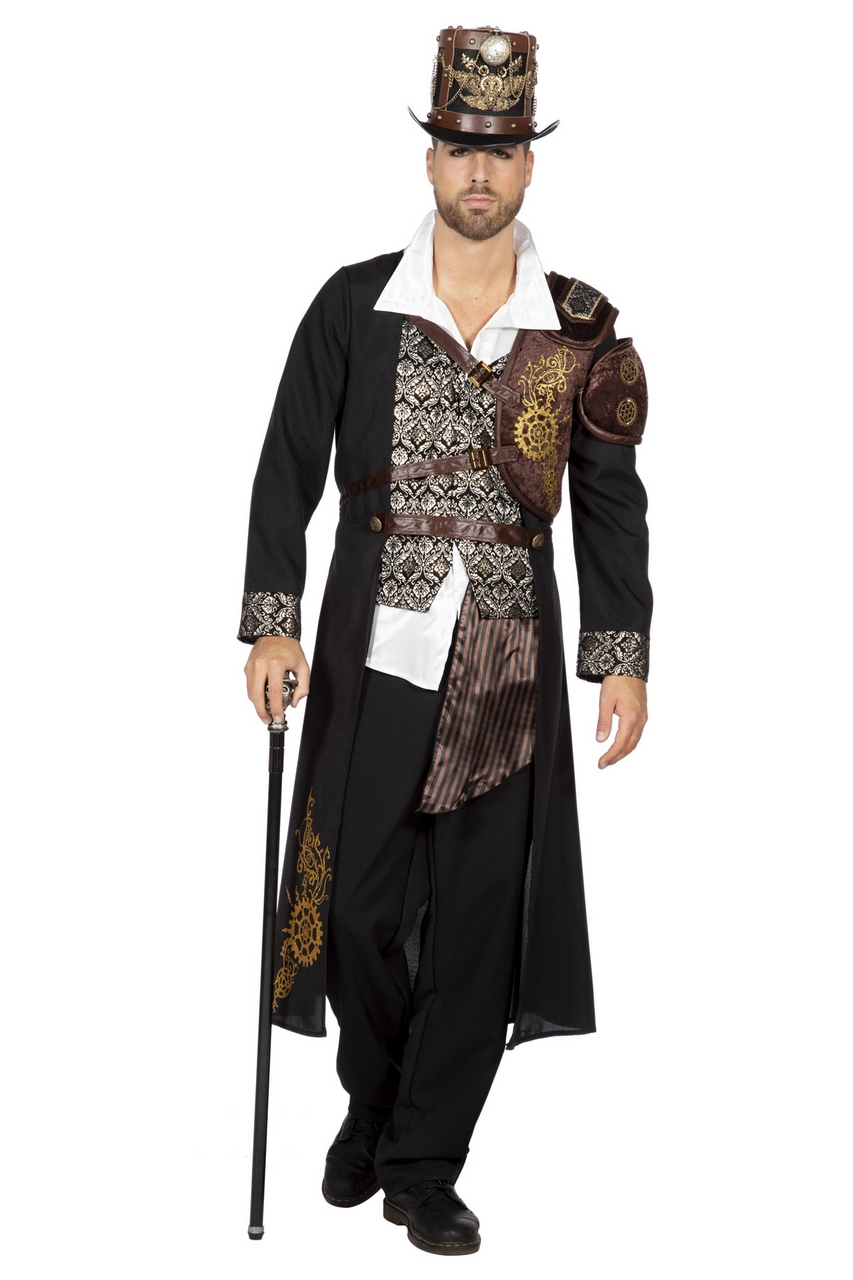 Heertje Steampunk Jacke Mit Rädern Herren