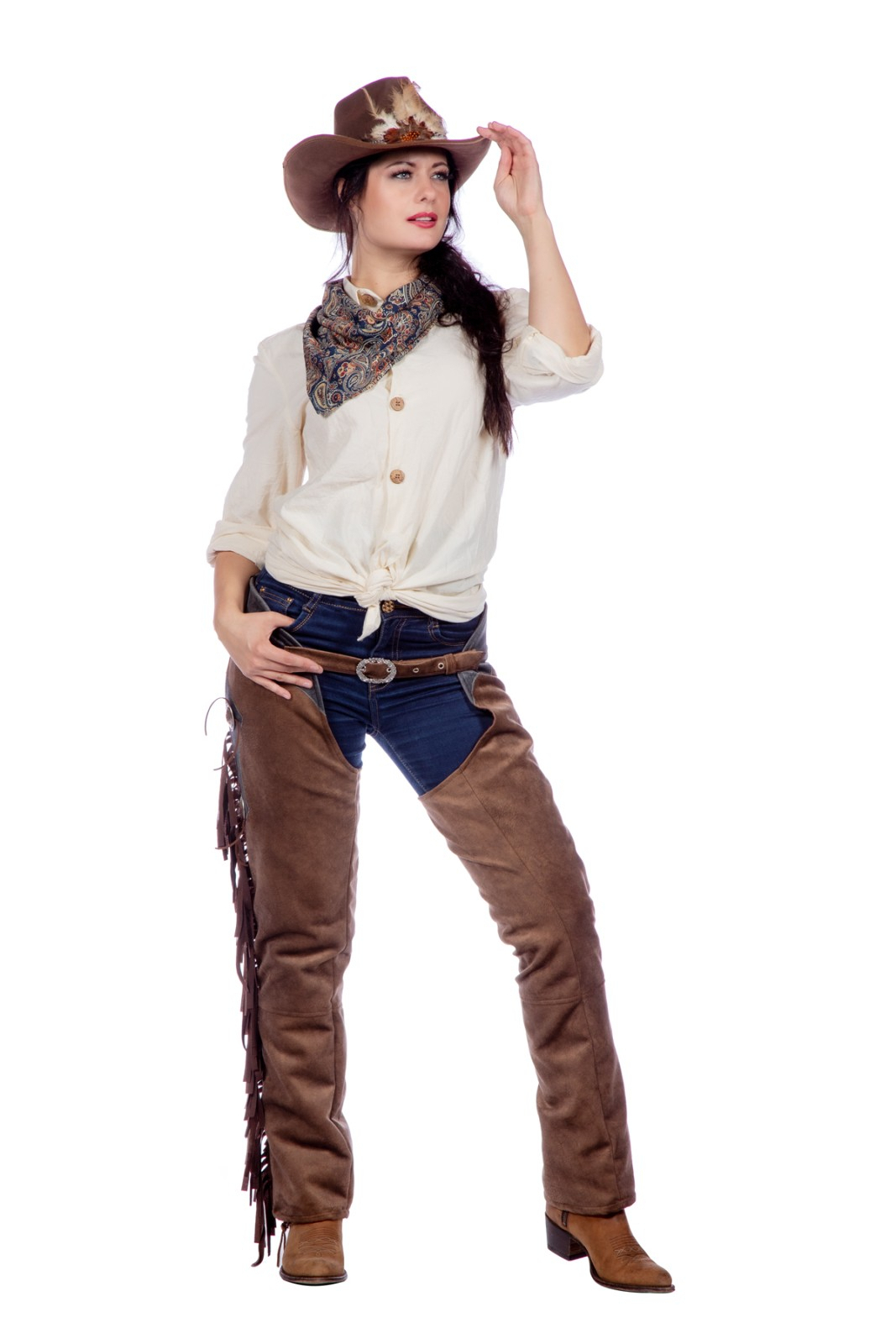 Geknoopte Blouse Western Lady Damen