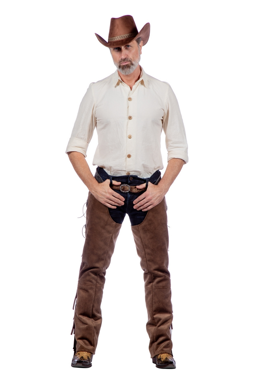 Beige Cowboy Blouse Clay White Herren