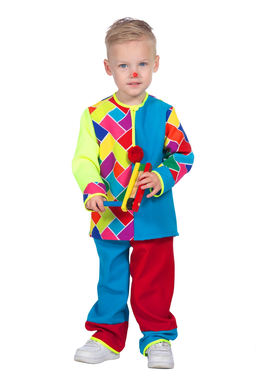 Speelse Mini Clown Kostüm für Kinder