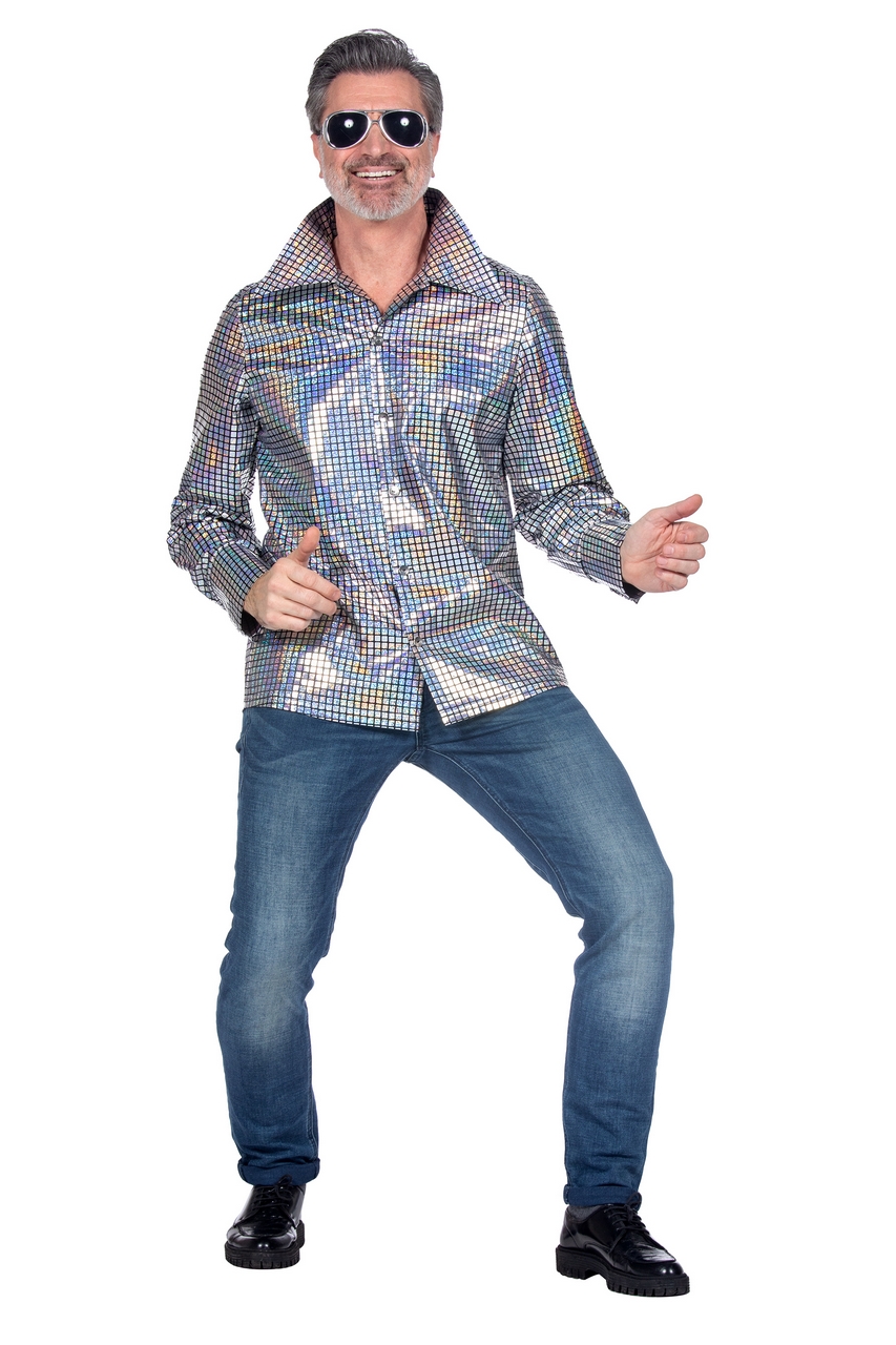 Party Blouse Metallic Multicolor Herren