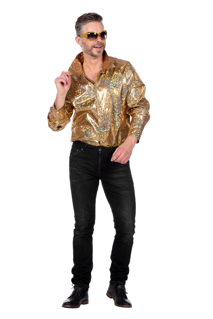 Golden Shine Disco Overhemd Herren