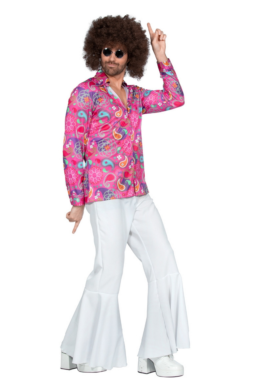 Hippie Rosa Bluse Pim Herren