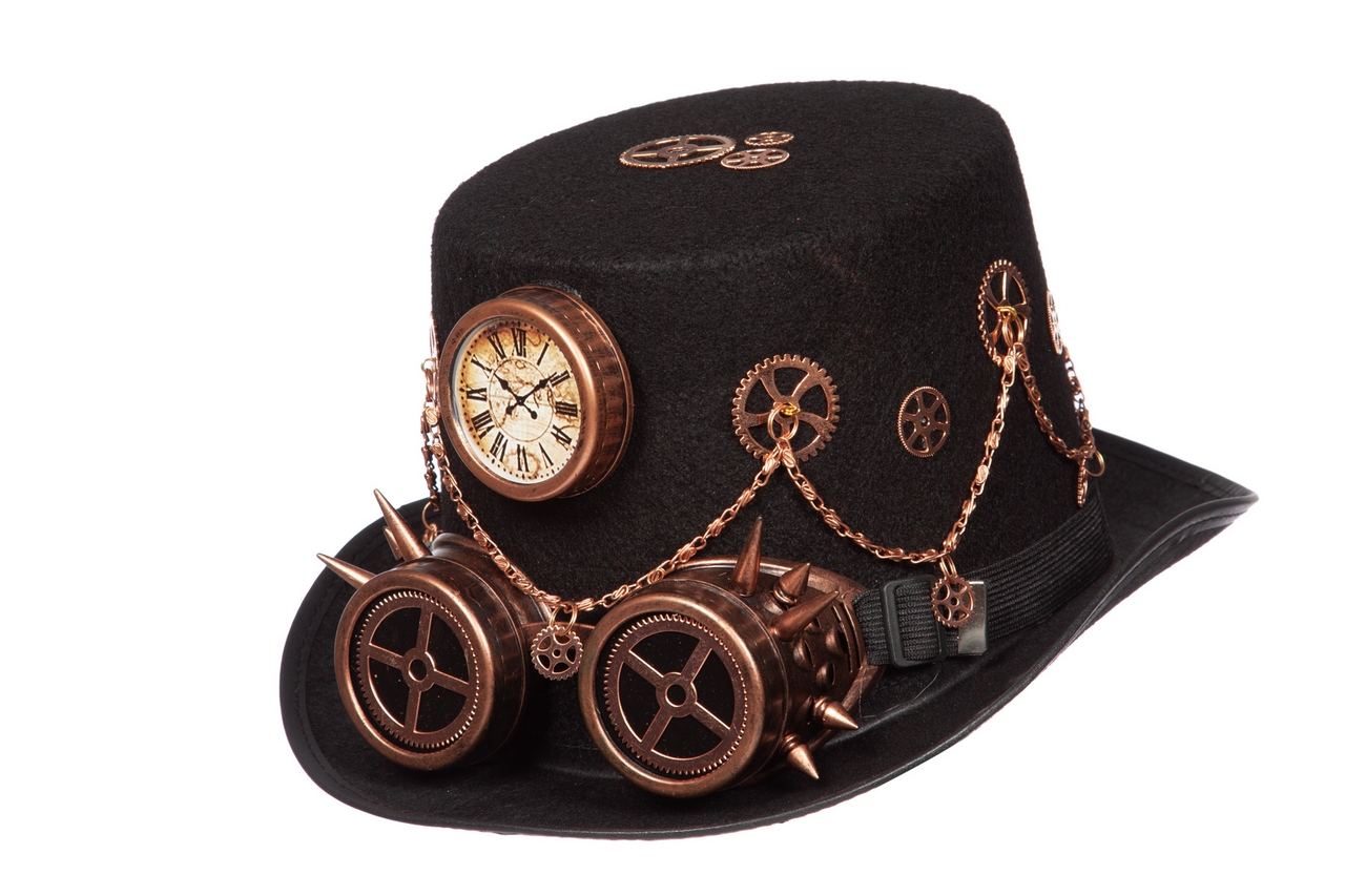 Hoed Steampunk Tijd Is Geld