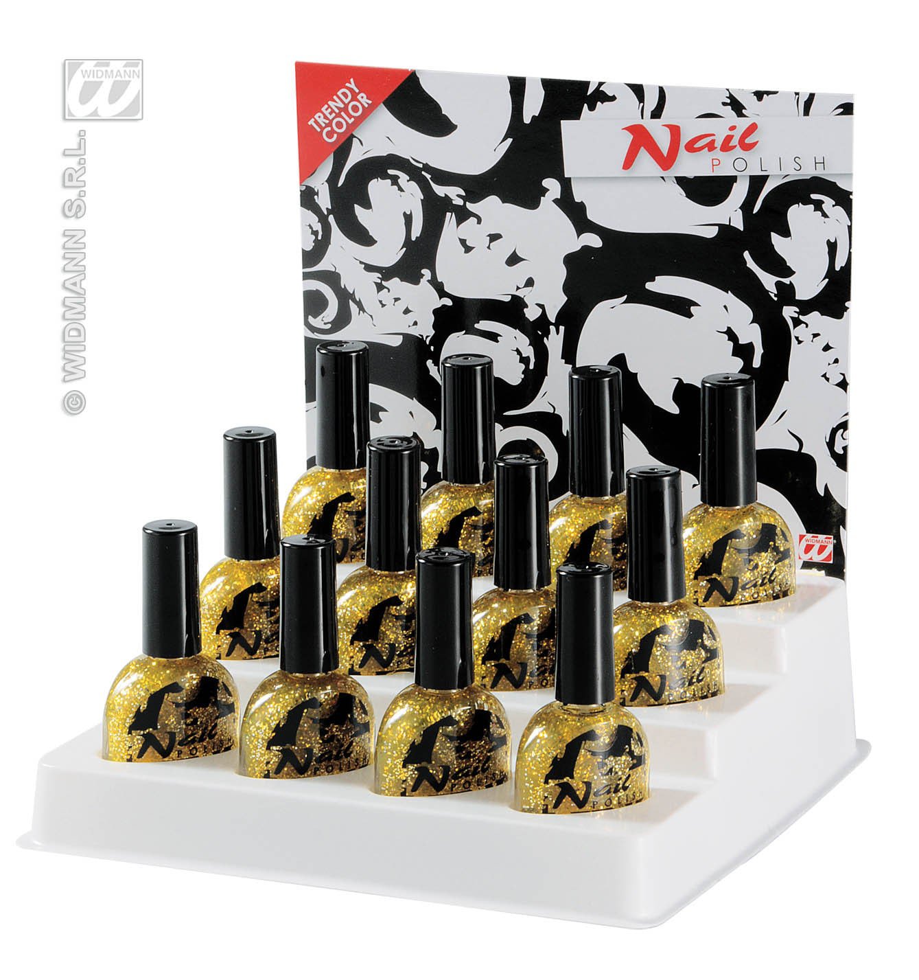 Nagellack Glitzer Gold