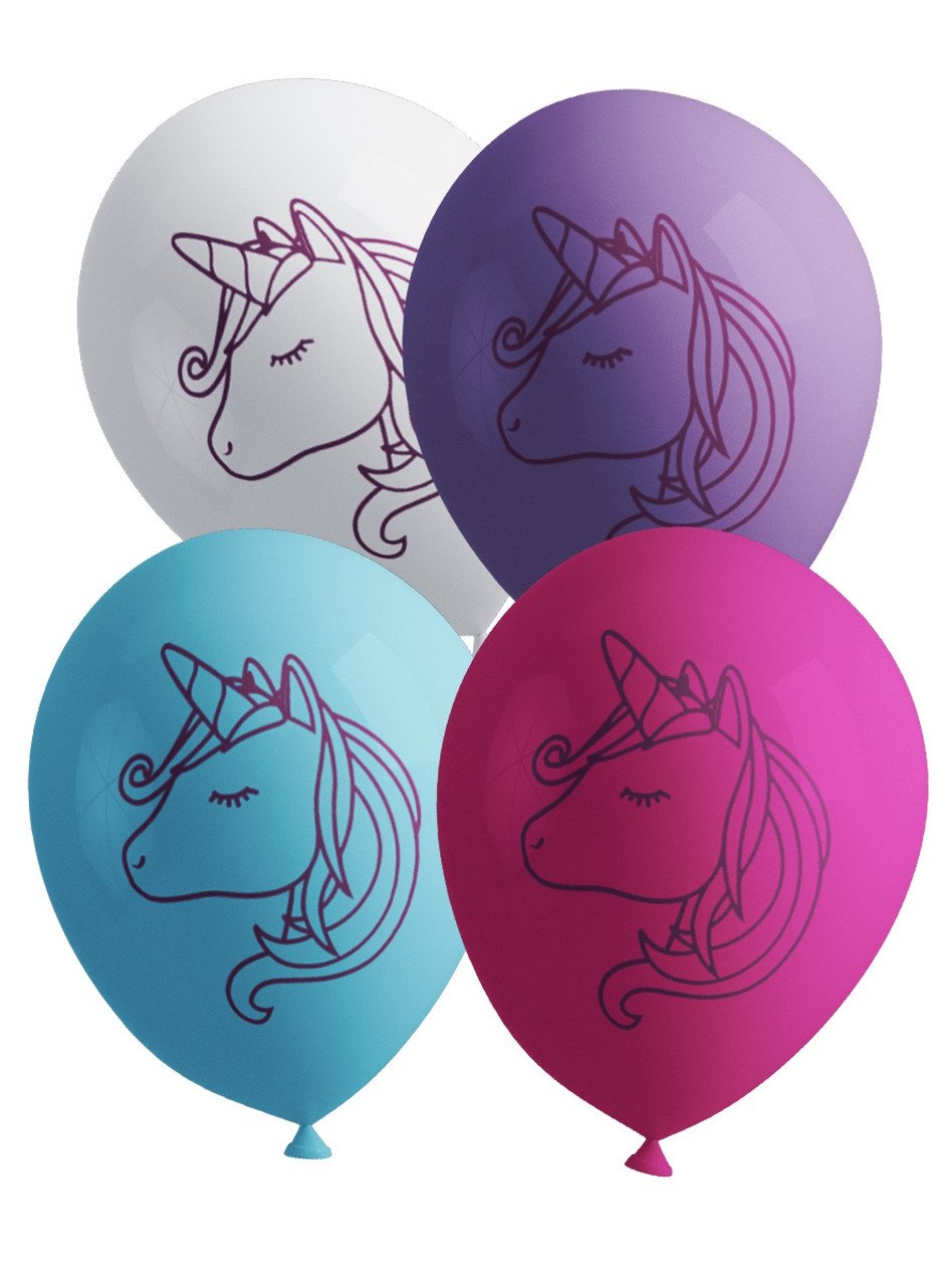 8 Einhorn Luftballons - Lovely Unicorn