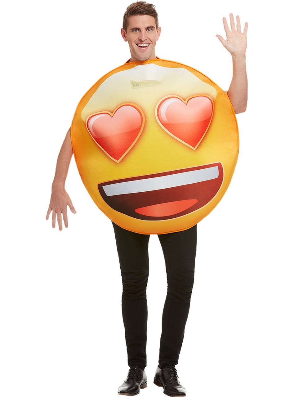 Emoji Mit Herzförmigen Augen Kostüm Unisex