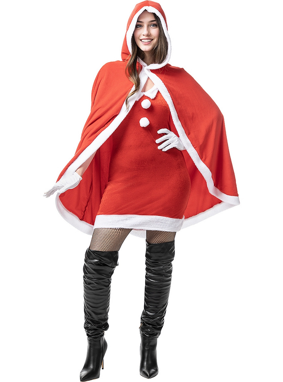 Mooie Kerst Cape Mrs Claus Damen