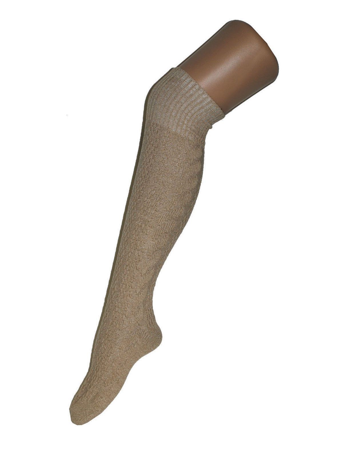 Knie-Hohe Strümpfe 53 Zentimeter Größe 42-46 Beige