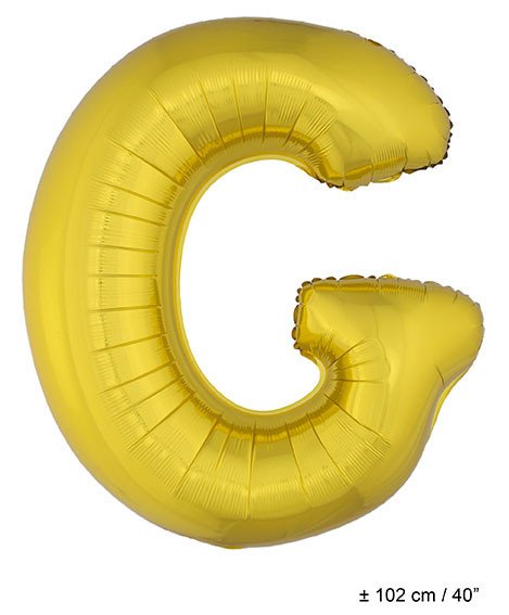 Letterballon G Gold