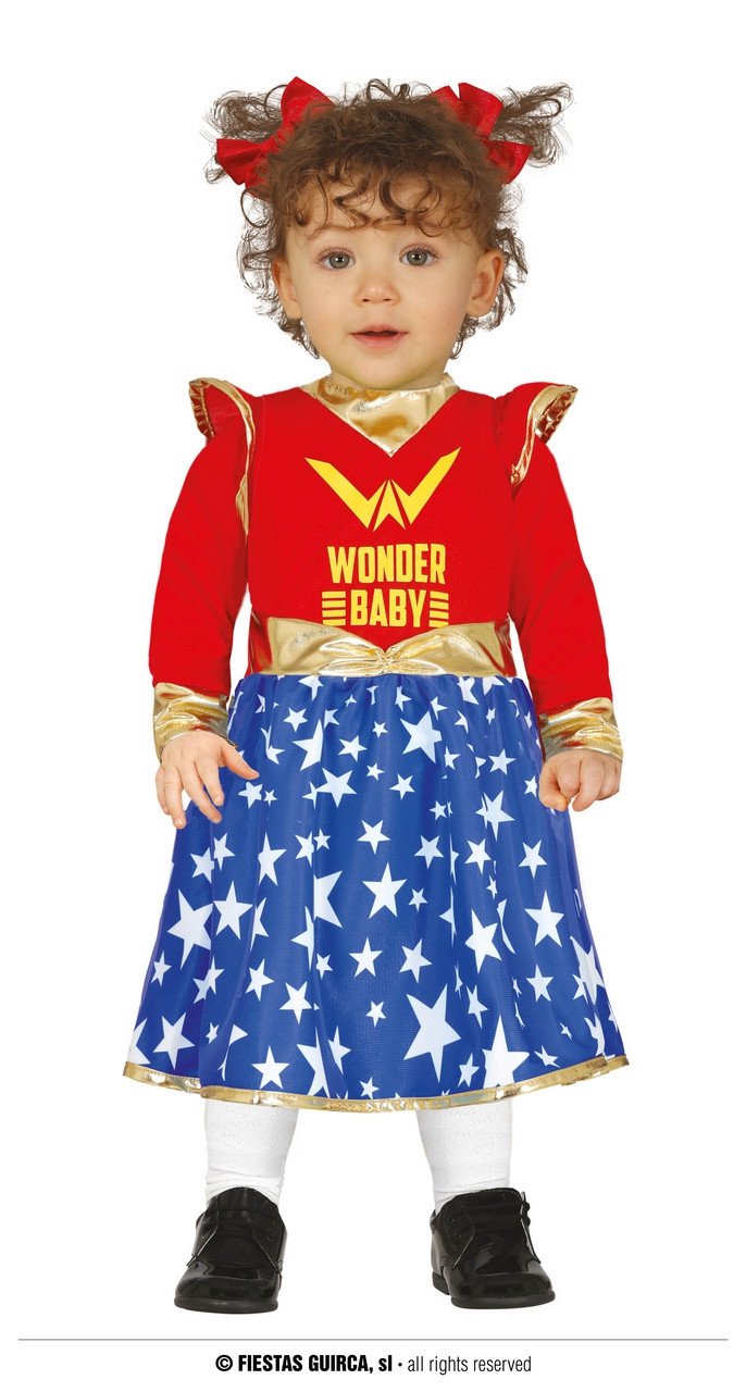 Superheldin Wonder Baby Meisje Kostuum