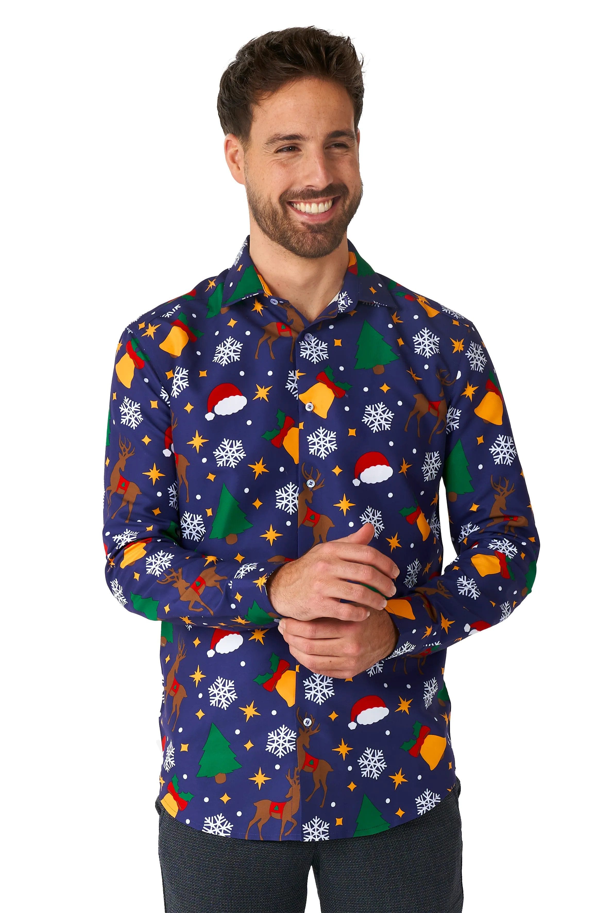 Weihnachtsikonen Blaue Bluse Herren