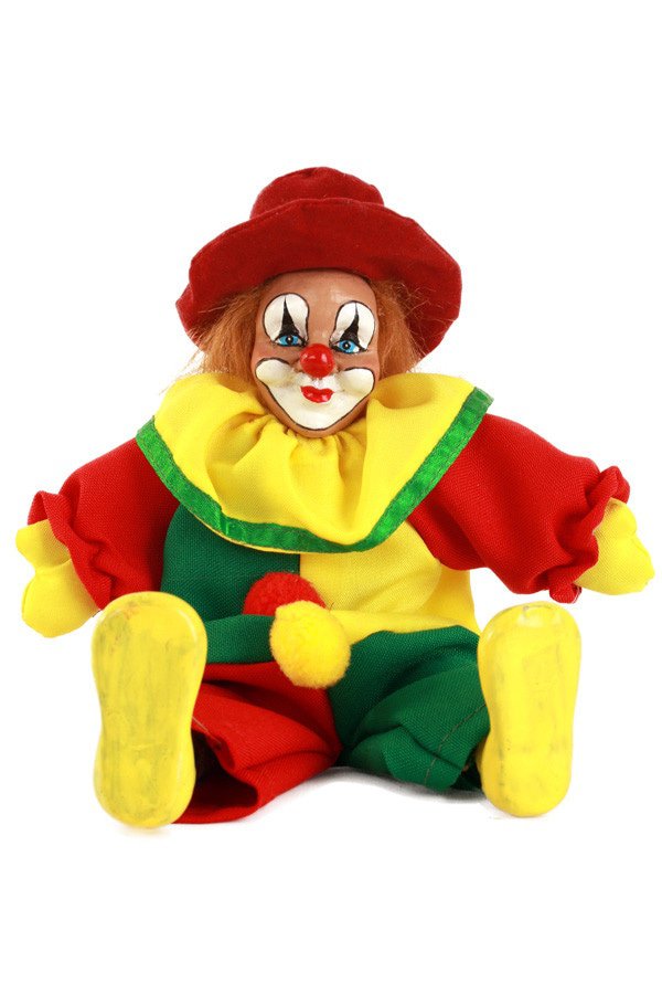 Clown Pop Mit Hut Rot Gelb Grün