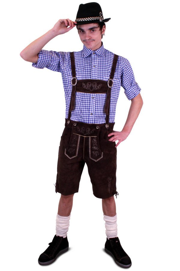 Lederhosen Kniebroek Schnapps Herren