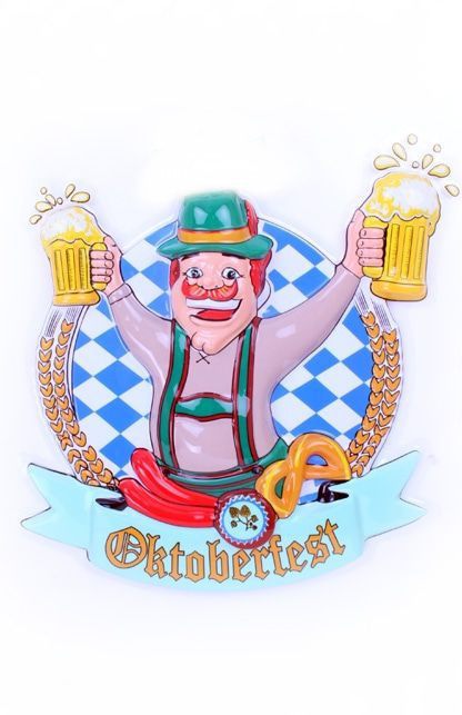 Wanddeco Oktoberfest Man Met Bierpu