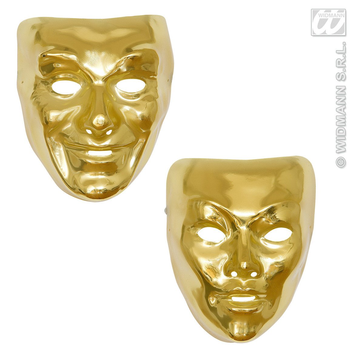 Plastikmaske Gold