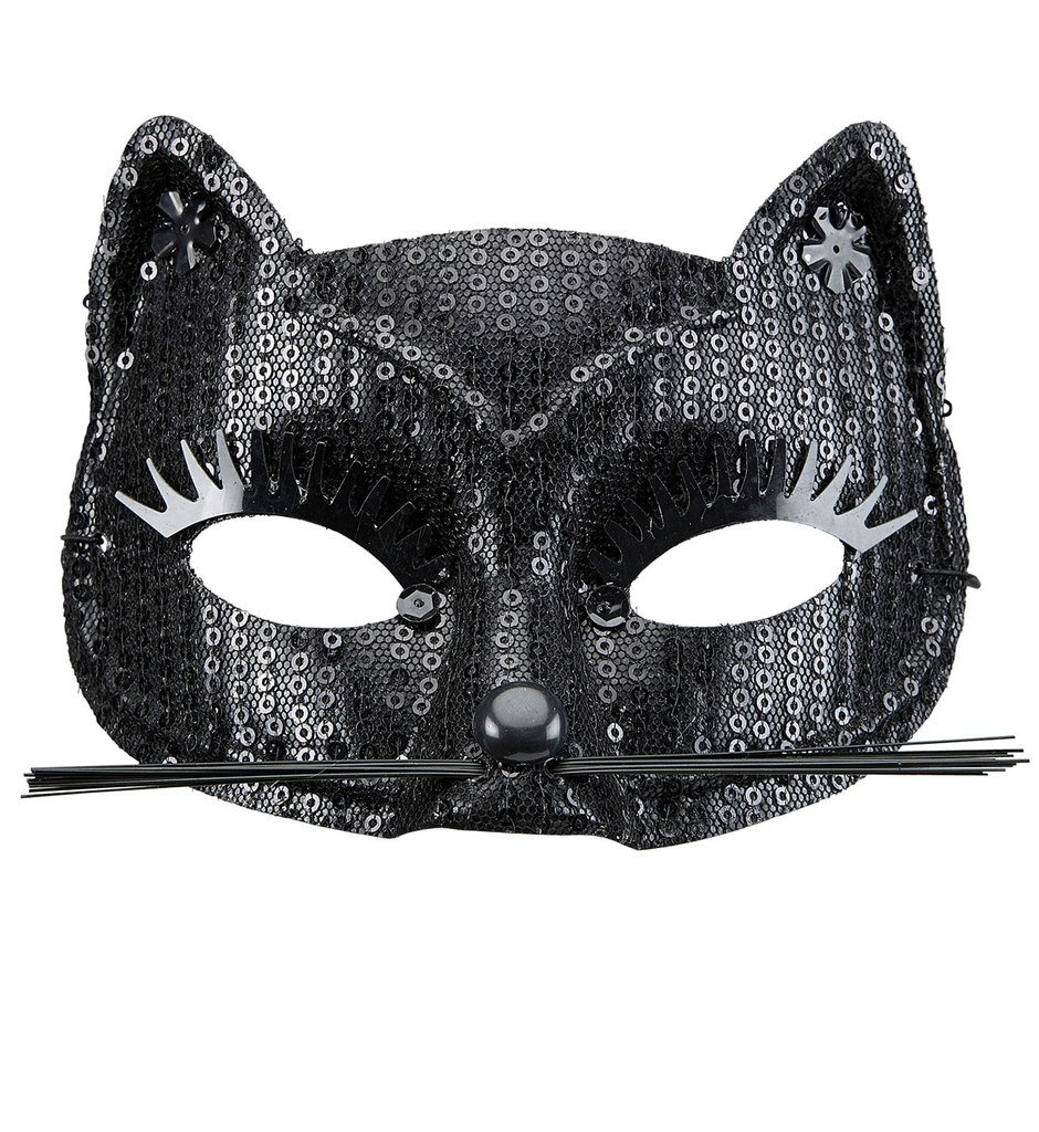 Ms Purrr Eye Mask Cat Mit Schwarzen Edelsteinen