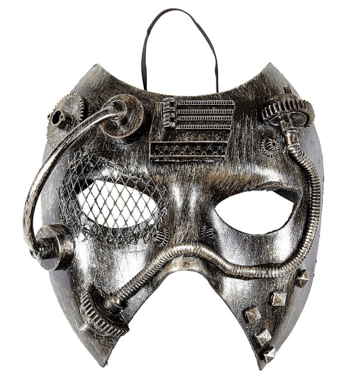 Steampunk -Maske, Silbermechanik