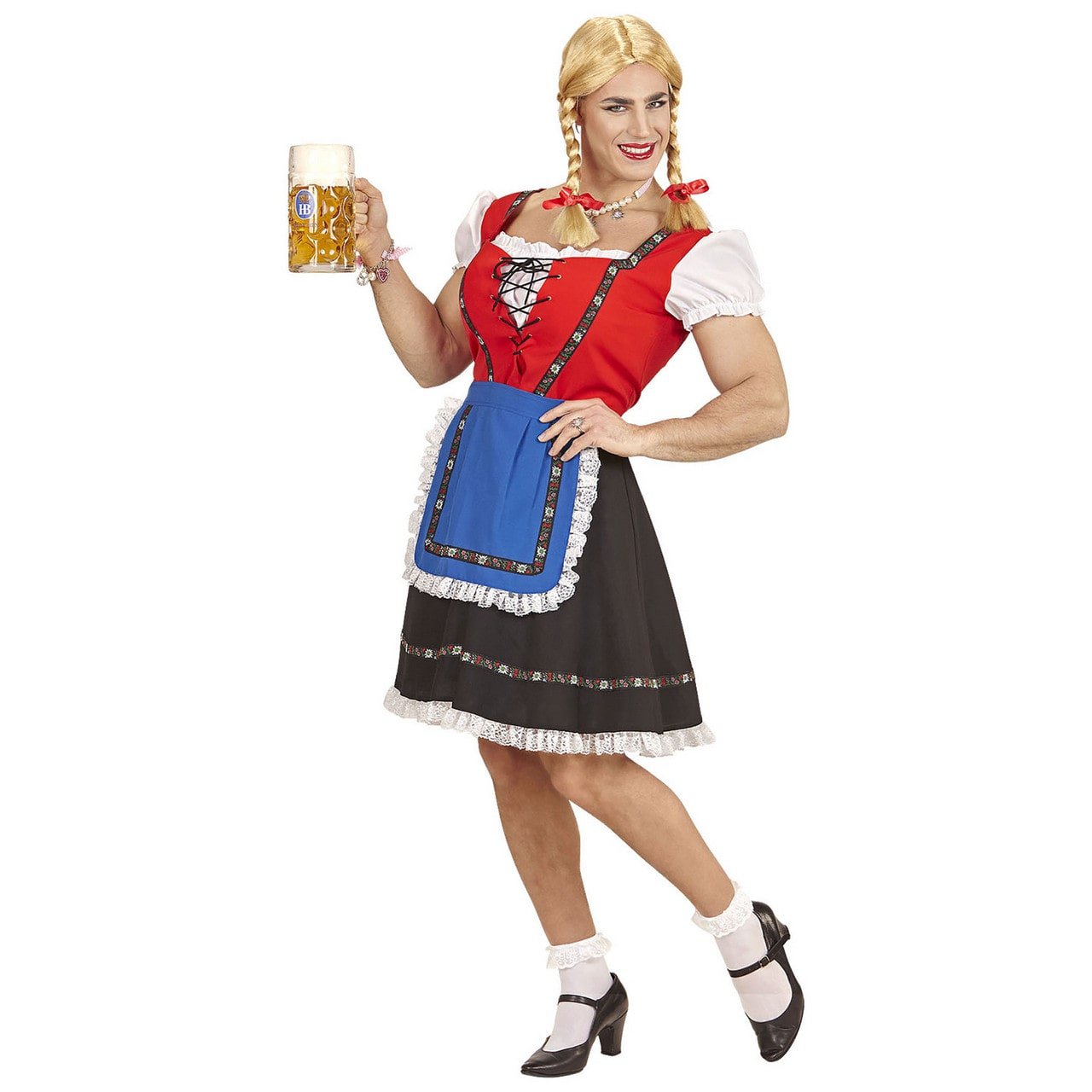 Travestiet Oktoberfest Dirnl Beiersmeisje Voor De Man Kostuum