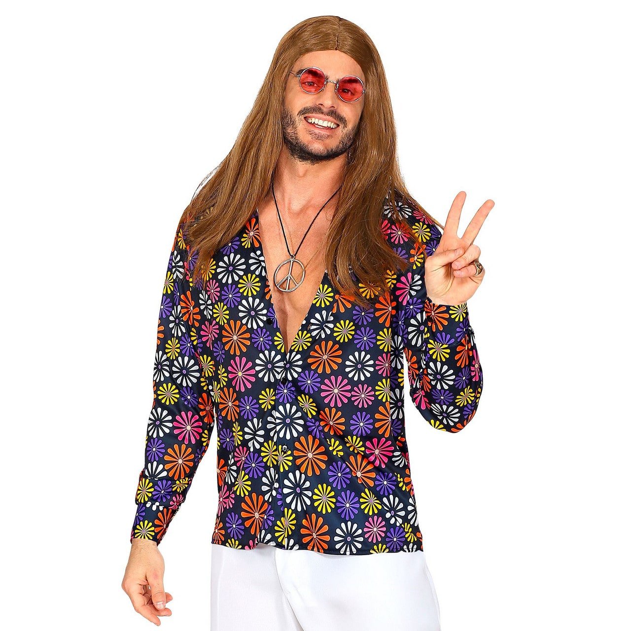 Shirt Vol Madeliefjes Hippie Man