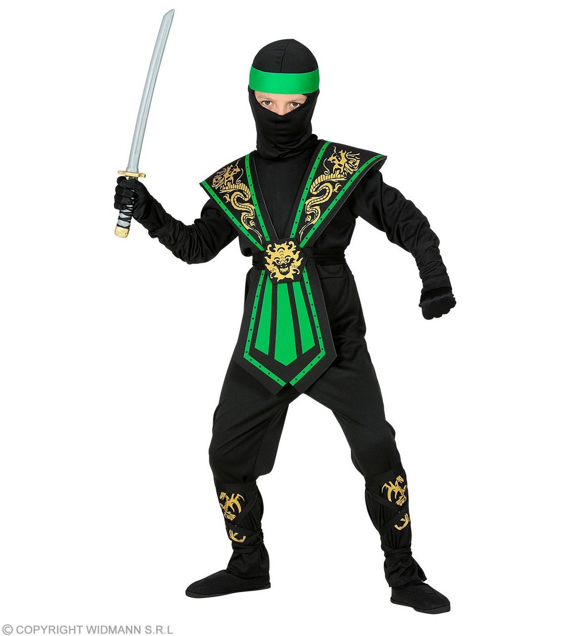 Gevreesde Draken Ninja Groen Kind Jongen Kostuum