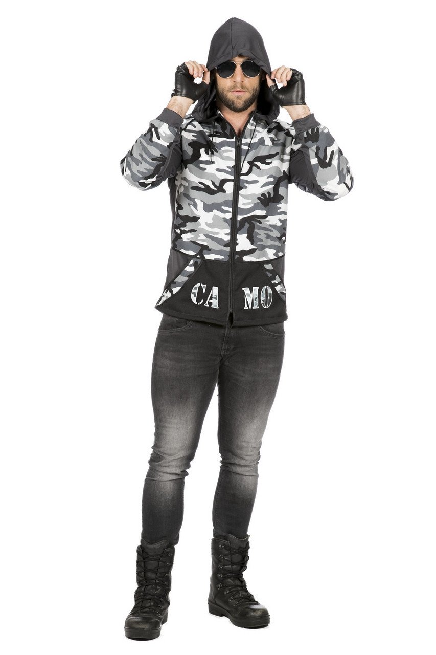 Paramilitaire Hoodie Jas Camo Kevin Man