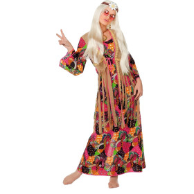 Raucher Hippie Langes Kleid Damen