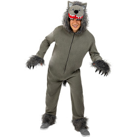 Wolf Kostüm Grau Unisex