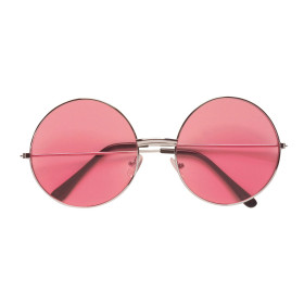 Freaky Brille, 70er Jahre Rosa Glas