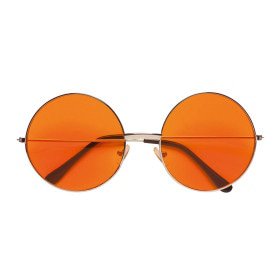 Freaky Brille, 70er Orangefarbene Glas