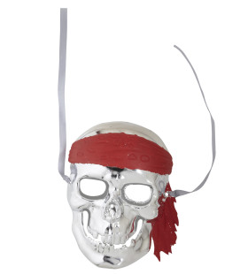 Schädelmaske Piratensilber