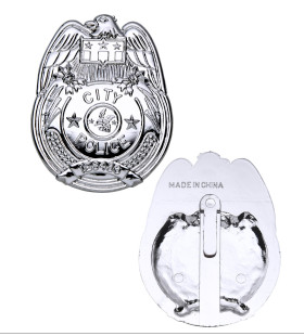 Politie Penning Badge Zilver