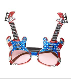 Brille Hard Rockgitarre