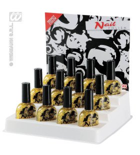 Nagellack Glitzer Gold