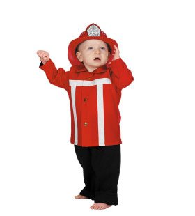 Brandweerman Sim Brandweer Rood (Baby) Kind Kostuum