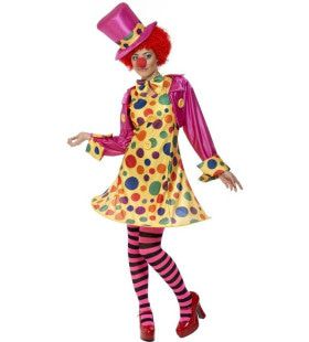 Clown Dame Vrouw Kostuum