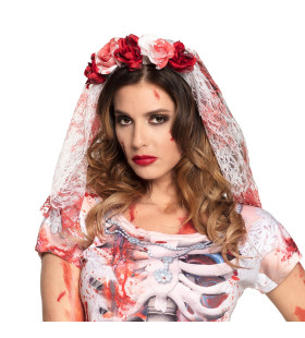 Hoofdband Met Bloedsluier Horror Bride