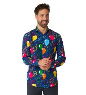 Verjaardag Party Ballonnen Blouse Man