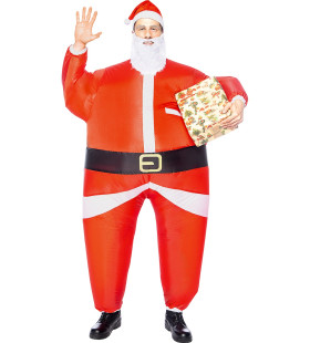 Opblaasbare Kerstman Ho Ho Ho Unisex Kostüm