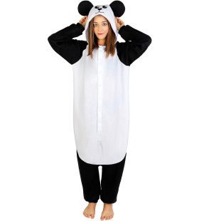 Pandabär Onesie Kostüm für Erwachsene Unisex