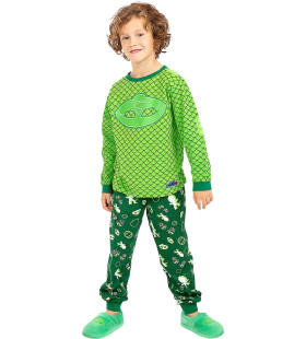 Gekko Pyjama Pj Masks Groen Kind Kostuum