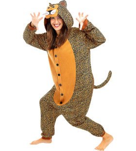 Onesie Leopard Costume For Adults Kostuum