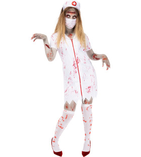 Zombie Verpleegster Bad Nurse Vrouw Kostuum